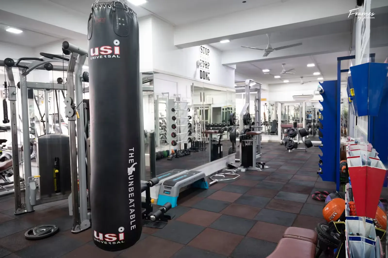 Fitness-focused kickboxing training zone at Power Fitness Club in Hennur.