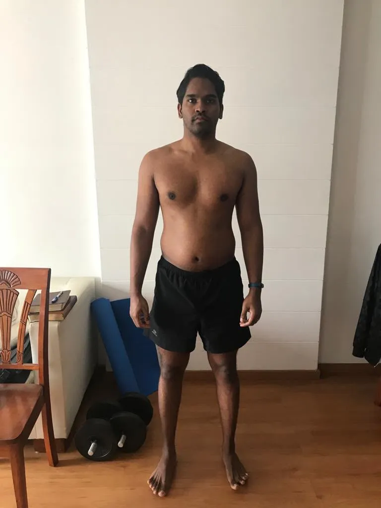 Jonathan Michael before transformation image at Power Fitness Club.