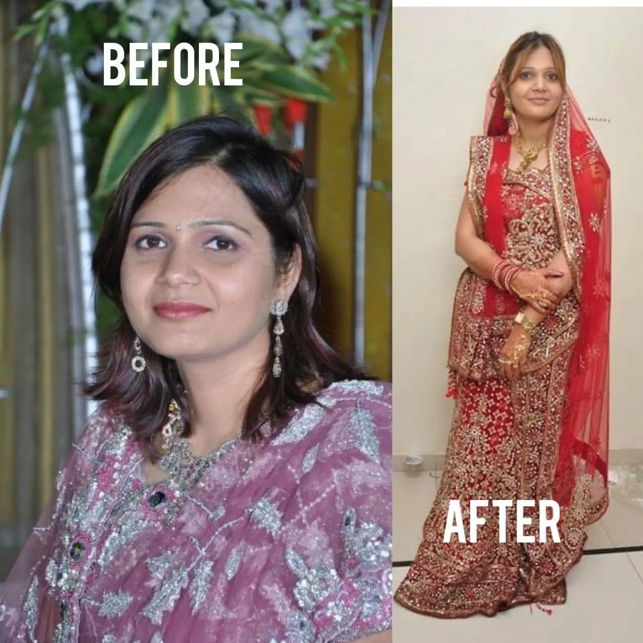 Garima weight loss transformation image at Power Fitness Club.